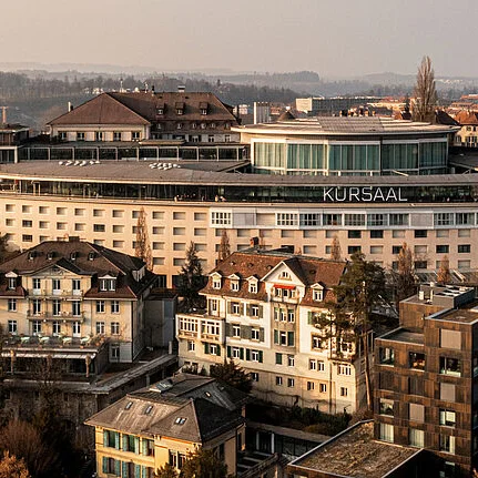 Der Kursaal Bern stärkt mit seinem Beitritt zur International Association of Convention Centres (AIPC) die Position im internationalen Kongressmarkt. Bild: Kursaal Bern AG