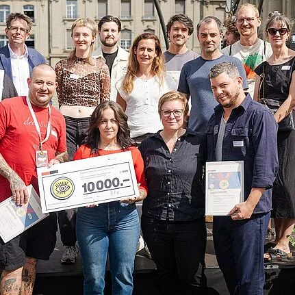 Verleihung des Berner Nachhaltigkeitspreises. Bild: Manuel Lopez/Stadt Bern